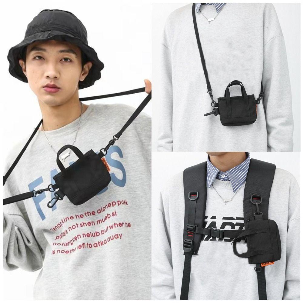 Korthållare Nylon Myntplånbok Hängsmycke Nyckelring Mini Axelväska Praktisk Liten Förvaringsväska Kvinnor