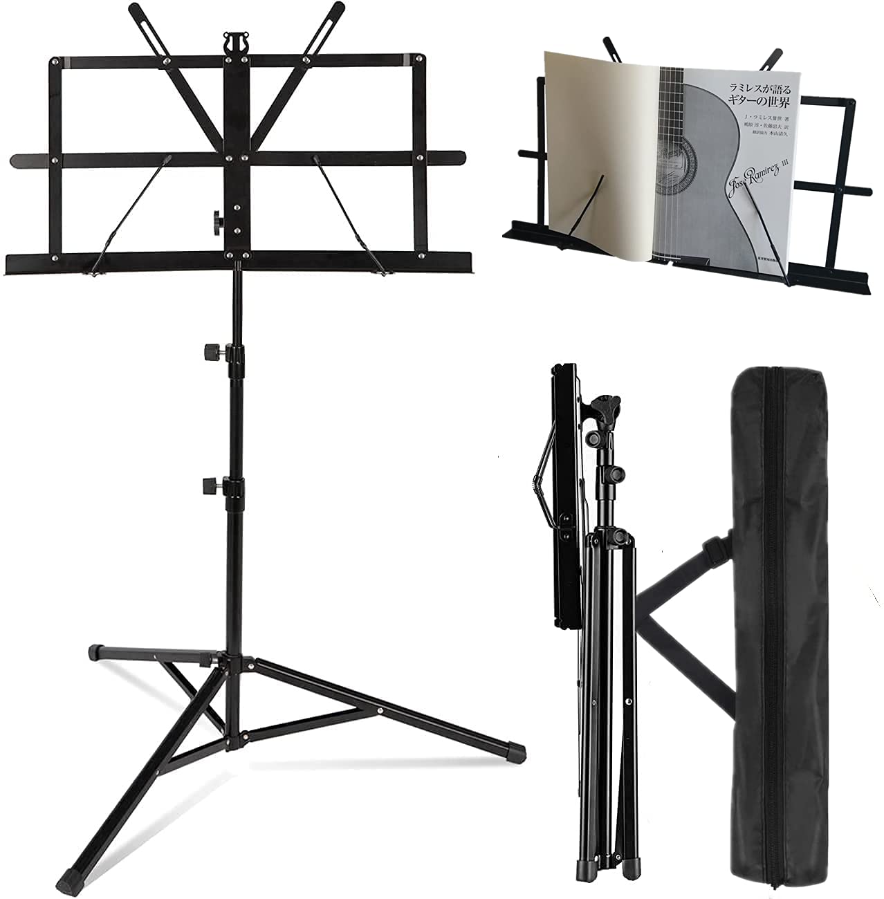 

COCOSUN [Настольная версия 2023] Складная музыкальная подставка для нот, Однофункциональная, Подставка для чтения, Настольная подставка для письма, Подставка для нот, Подставка для книг,