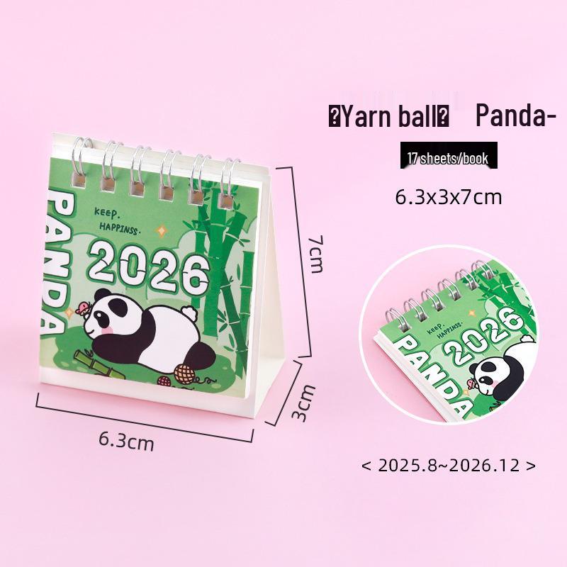 2026 Capybara Cartoon Desk Calendar - Creative Mini Ornament Gift for Children and Students