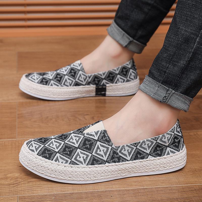 

Summer new men s cloth shoes men s one-pedal foot cover low-top breathable casual lazy shoes soft-soled men s casual shoes 39
