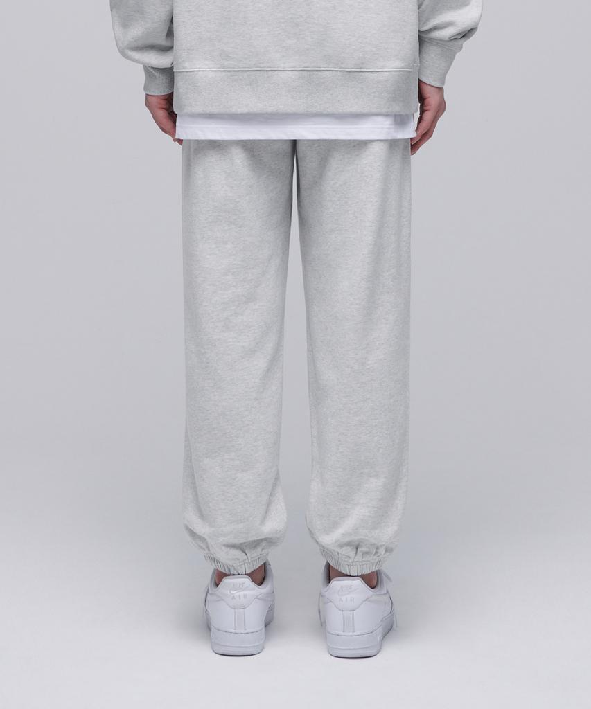 Musinsa Standard Pin-Tuck Wide Sweatpants [Melange Light Gray]