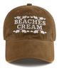 Bichiseuaenkeulim Love Piece Cation Ball Cap-Beige