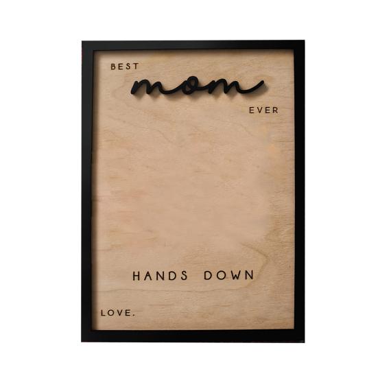 Handprint Frame for Dad Wooden DIY Craft Kit for Kids Small Mommy