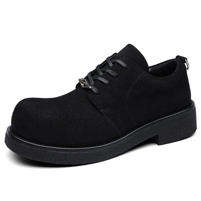 2025 Herren Mickey Mouse Derby Schuhe: Höhenvergrößernde, Dicksohlige, Modische Retro Casual Low-Top Lederschuhe