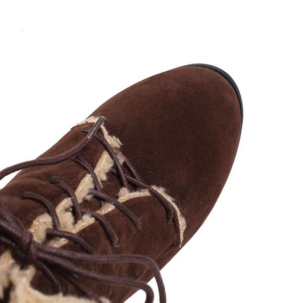 Botins femininos marrom preto salto alto pequeno tamanho grande 47