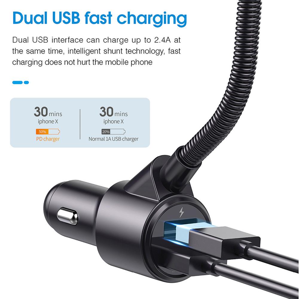 Noul Mp3 Player Bluetooth Car Kit Music Player FM Transmitter Modulator cu 3.0a Dual Usb Car Charger Boxes Conexiune AUX