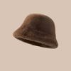 New Autumn And Winter Plush Warm Ear-Protecting Face-Slimming Fisherman Hat Stylish And Versatile Bucket Hat