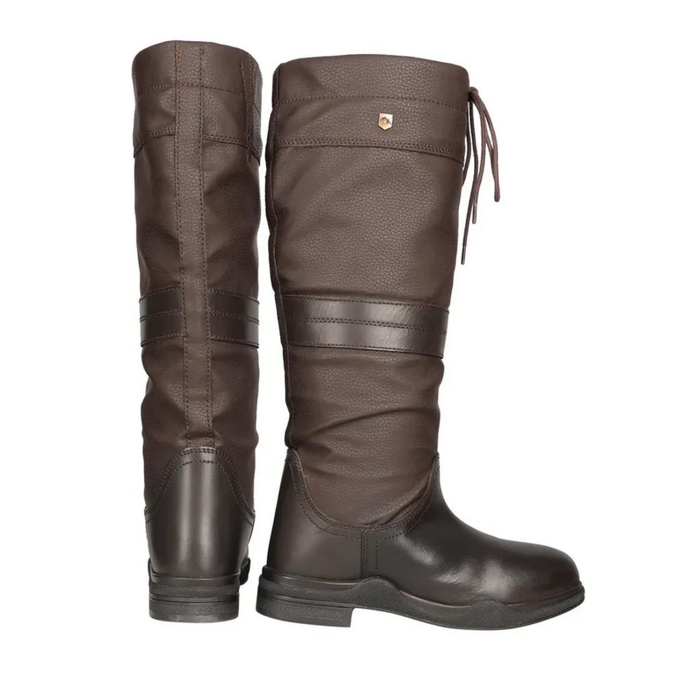Hy Womens/Ladies Mossley Buff Leather Country Boots