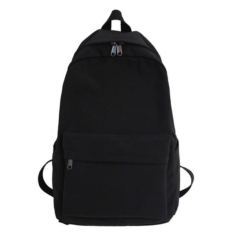 simple black backpack