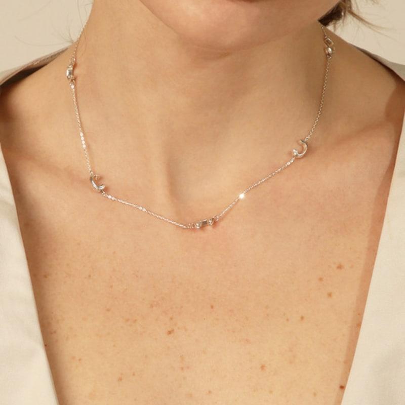 

HUOBUNDLE mini bundle necklace only - silver 42cm