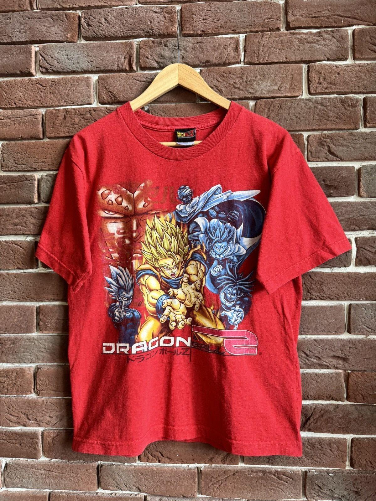 Rare Vintage 2001 Dragon Ball Z Manga Anime Red M Unisex T-Shirt XXXL