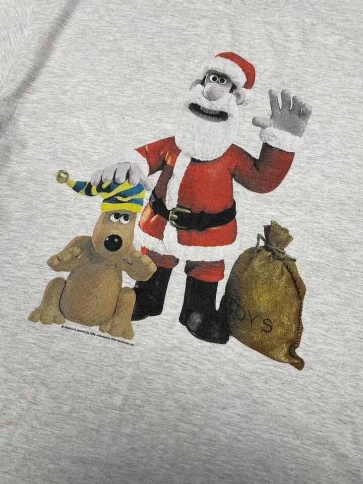 Wallace and Gromit 1989 Christmas Movie T-shirt Cotton Tee S-4XL ZL450
