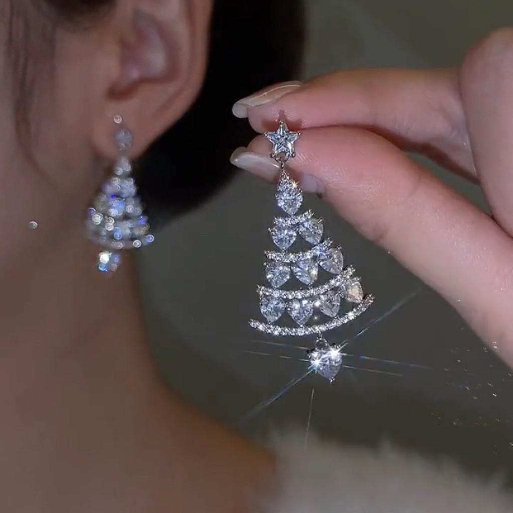Christmas Lady Earrings Fashion Casual Delicate Elegant Alloy Earrings Gift