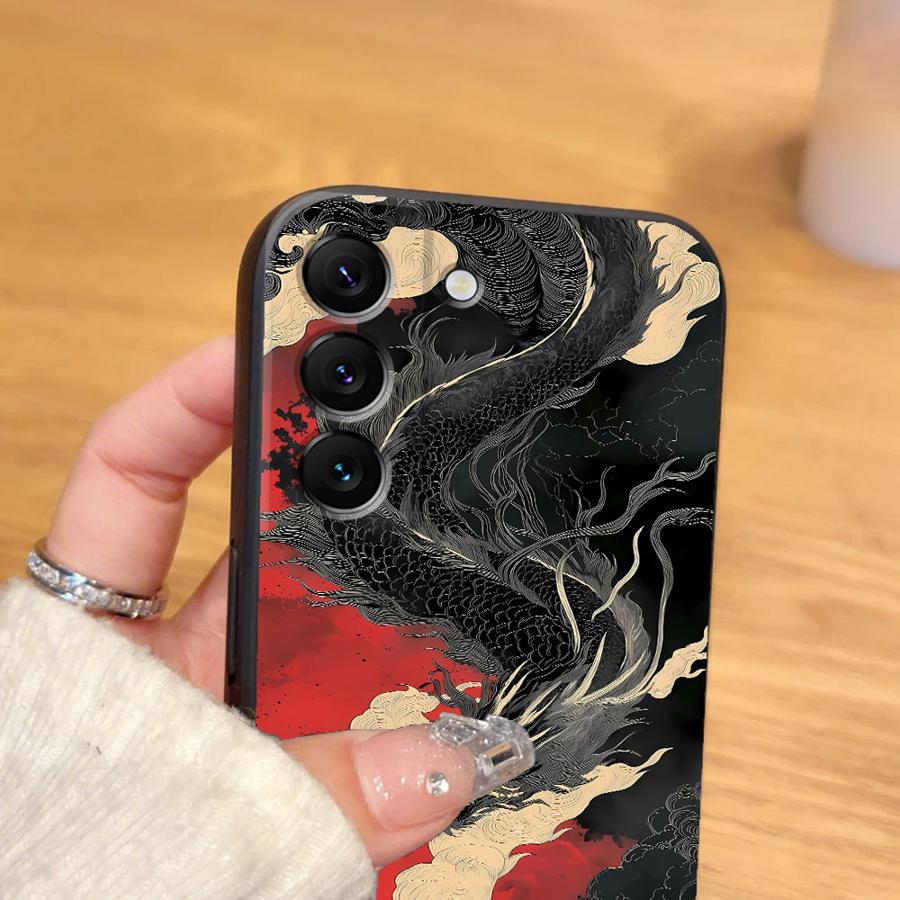 Funda Phone Cover Case for Samsung Galaxy Note 20 Ultra 8 9 10 S21 FE S20 S23 S10 S9 S25 Ultra S24 Plus Dragon Totem