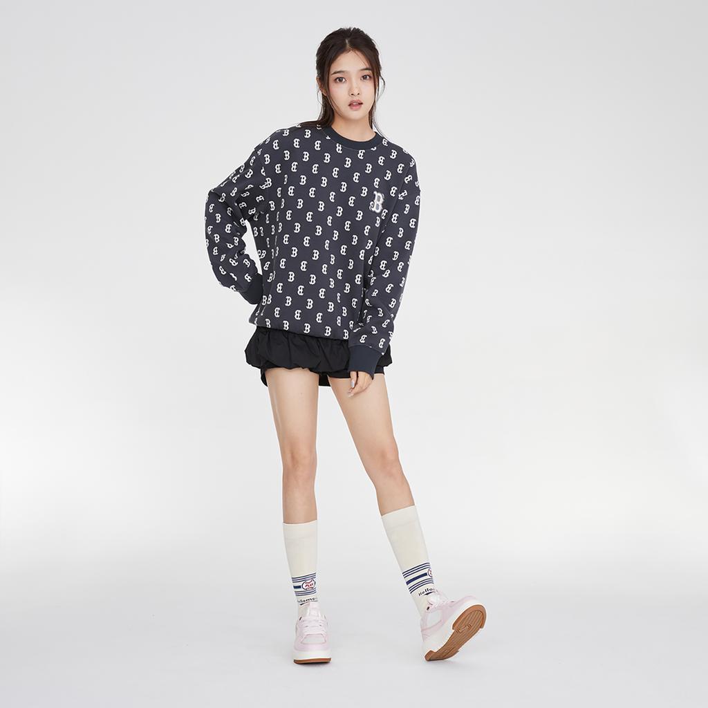 New MLB Sweatshirt Unisex Charcoal Gray 3AMTM0334-43CGS