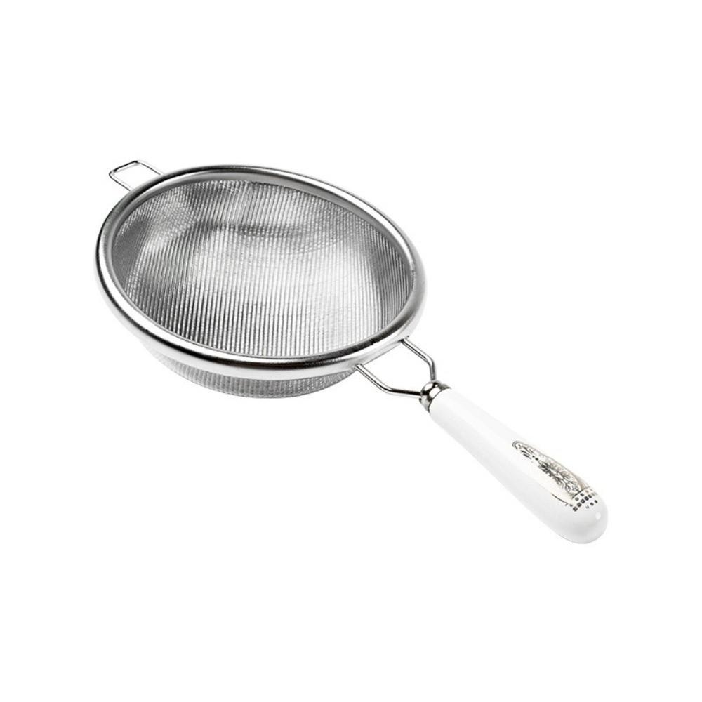New 304 Stainless Steel Fine Mesh Strainer Long Handle Multi-function Colander Sieve Fine Mesh Oil Strainer Kitchen Baking Tools