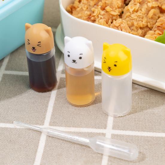 1 Set Bottles Sauce Squeeze Leak-proof Mini Condiment Squeeze Bottles Salad Dressing Jars