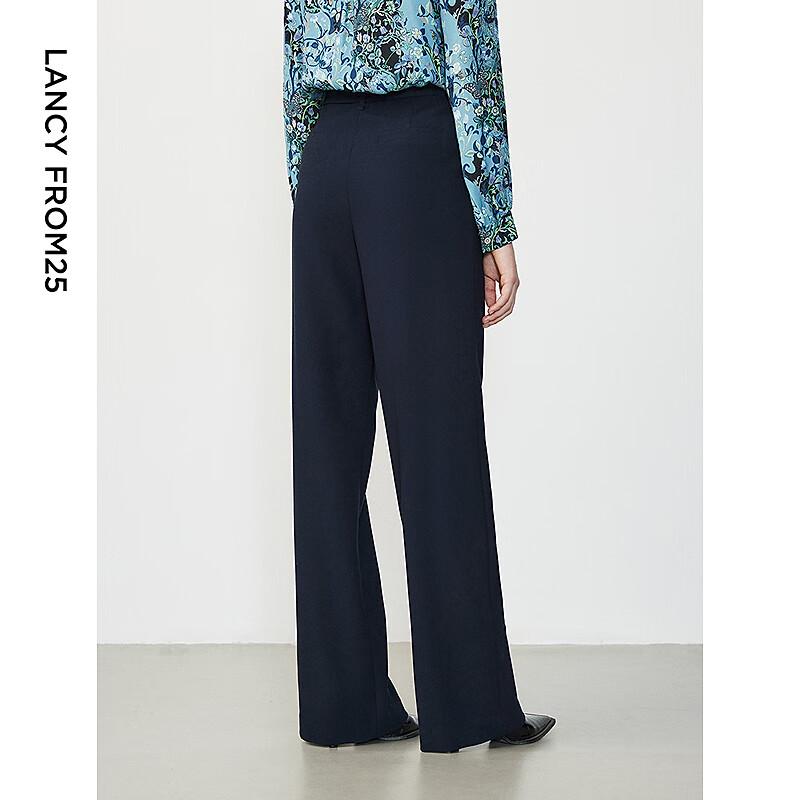 Langzi Women's High-Waist Wide-Leg Suit Trousers
