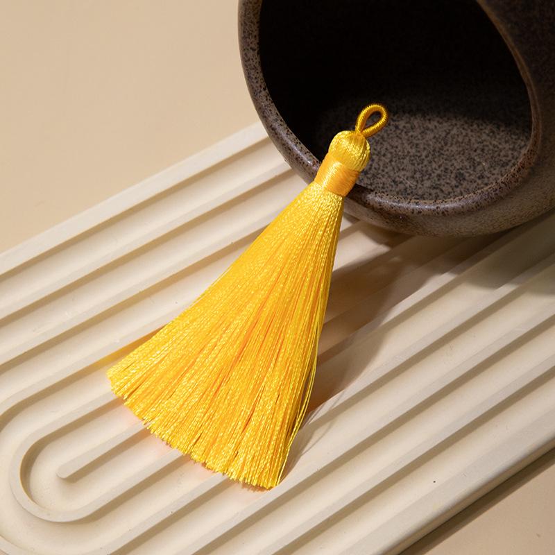 8Cm Pull Circle Fringed Ear Polyester Fringed Antique Hanging Ear Bookmark Sachet Jewelry Accessories Diy Small Pendant