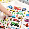 6Sheets 3D Bubble Sticker Car Truck Dinosaurs Marine Animals Cartoon Decals WaterproofKids Funny Educational Decals Toys