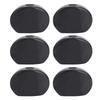 6 Pcs Guitar Tuning Peg Buttons Oval Black Machine Head Buttons Guitar Replacement Parts Instrument Accessory