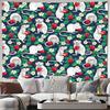 Floral Tapestry Wall Hanging Botanical Flower Pattern Decor Vintage Aesthetic Room Divider Nature Inspired Wall Art Home Living