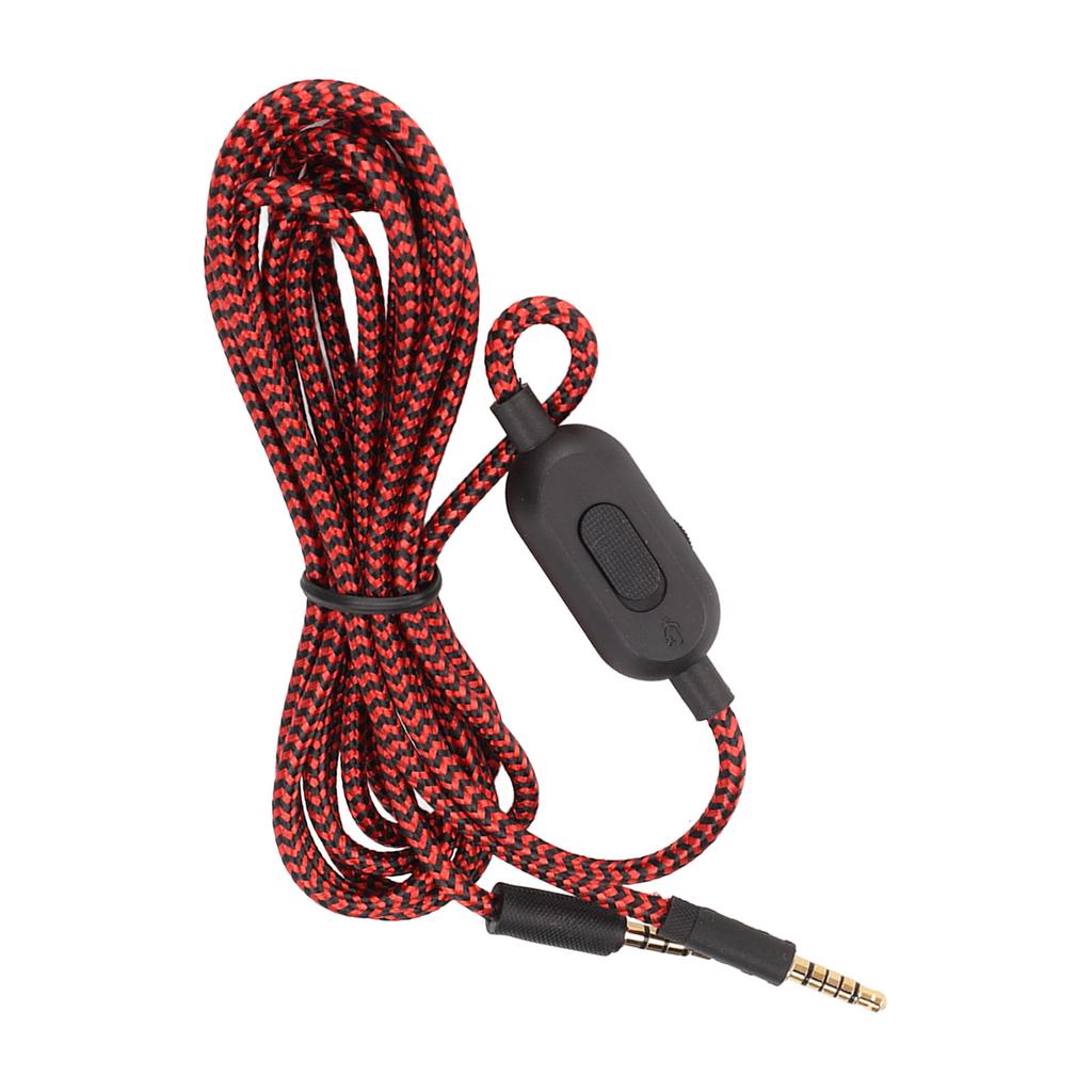 Headphone Cable Built in Mic Replacement Headset Wire with Volume Control for Logitech G433 G233 G Pro G Pro X PC Phone