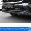 For Toyota Highlander Hybrid -2024 2025 Chrome Front Bumper Lip Trim Body Kit Spoiler Diffuser Protector Car Accessories