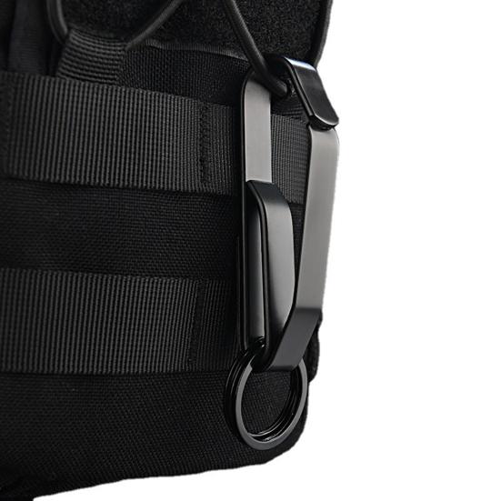 Waist Hanging Buckle Heavy Duty Universal Anti Lost Stainless Steel Keyring Security Clip