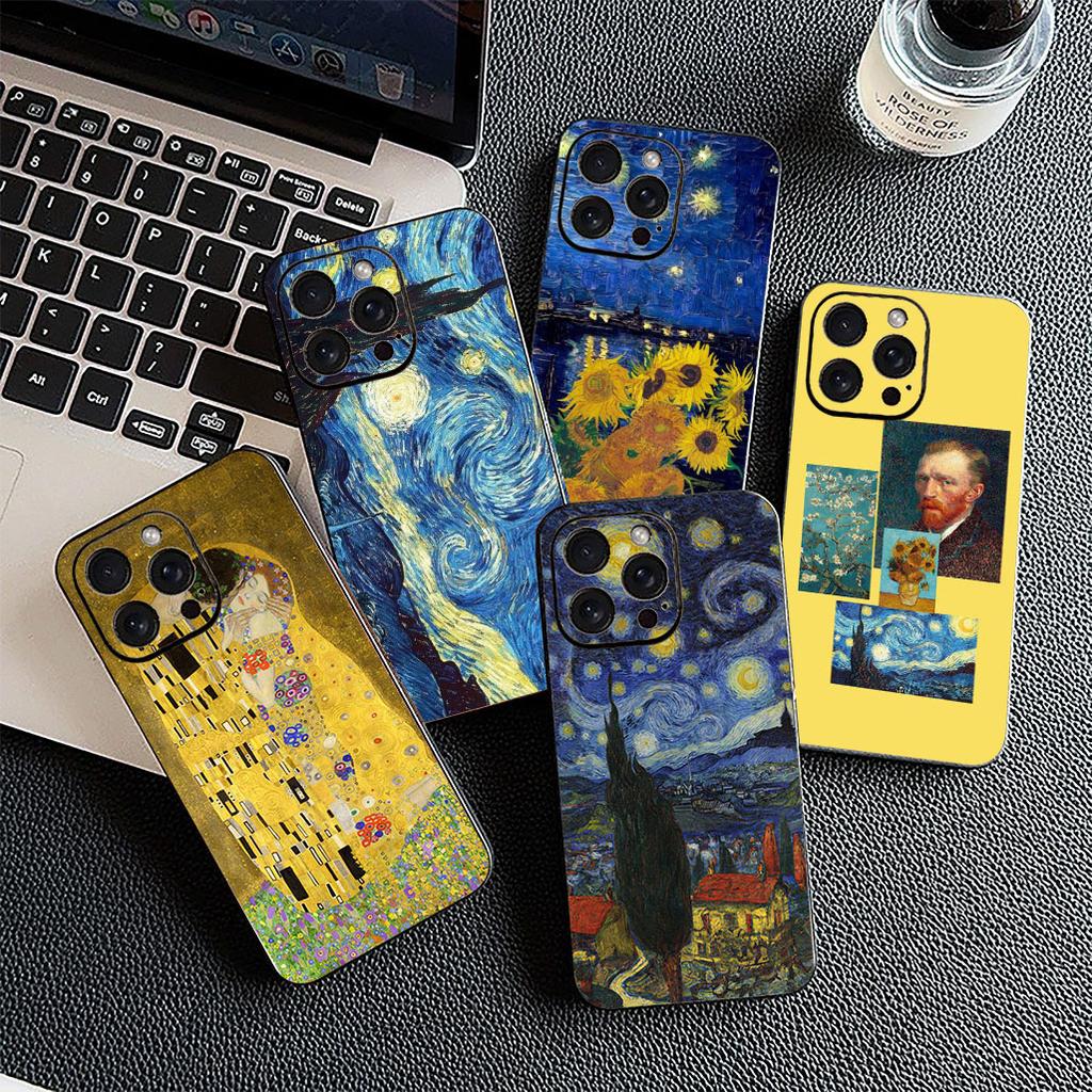 Casing for Xiaomi Redmi Note 13 14 Pro Plus ProPlus 14C 13C Pro+ 5G Phone Cover Protective Case Sunflower Starry Night Van Gogh