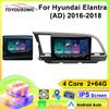 Android Car Radio For Hyundai Elantra 6 (AD) 2016-2018 2 Din Multimedia Player 4G WIFI GPS Carplay Head Unit Auto Stereo