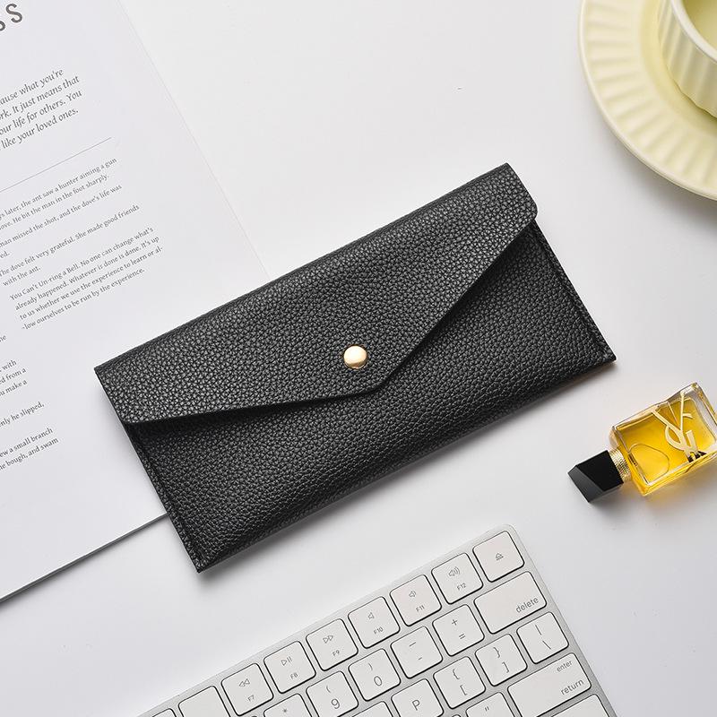 Unisex Long Wallet & Clutch: Large Capacity, Multifunctional Design with Zipper & Buckle