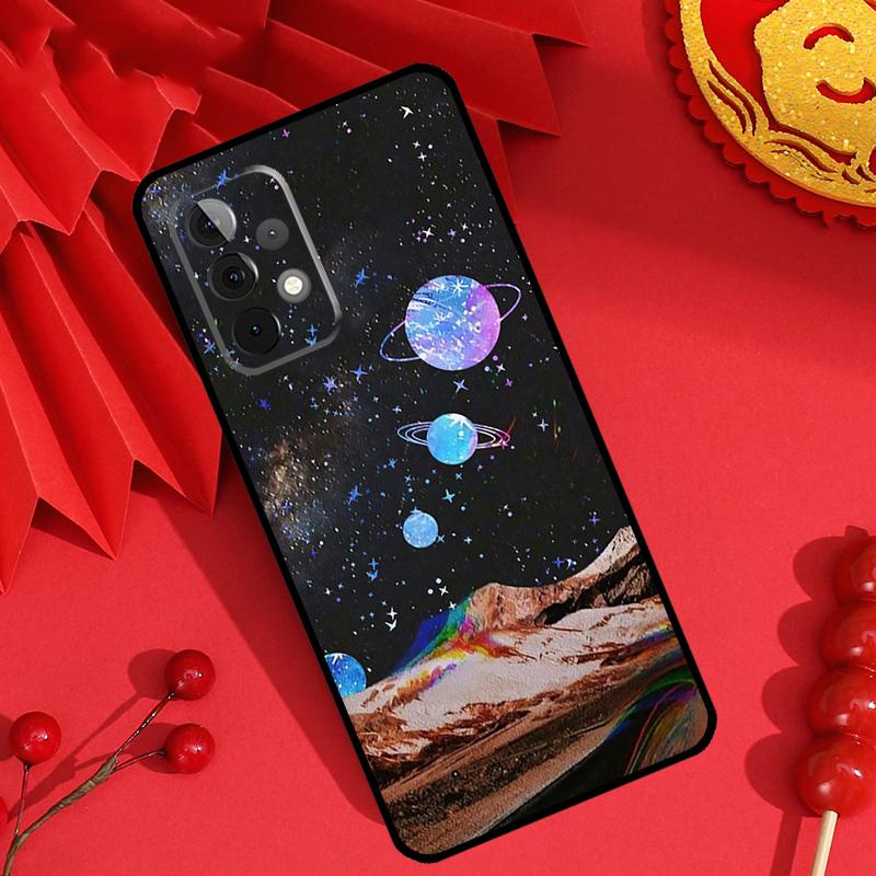 Moon Stars Space Case For Samsung Galaxy M34 M54 M32 M52 M15 M11 M12 M13 M14 M06 M16 M36 M56 M31 M53 M35 M55