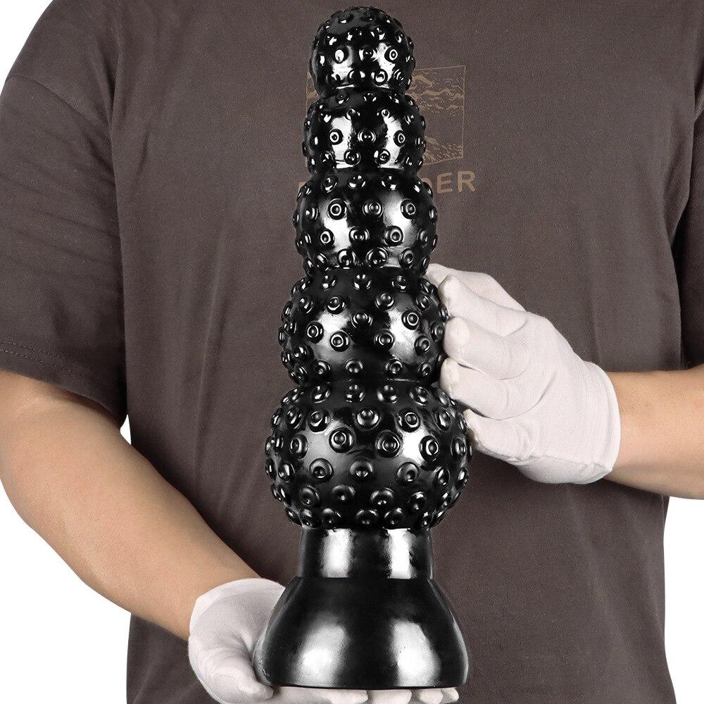 Super Huge Dildo  Sex Toy Strapon Big Black Dick Fisting Femdom BDSM Slave Realistic Anal Plug  Women 's Masturbator