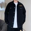 Jachetă de iarnă pentru bărbați, mărime mare, cu broderie imprimată, rezistentă la vânt, călduroasă, la modă, versatilă, casual, sport, ușoară