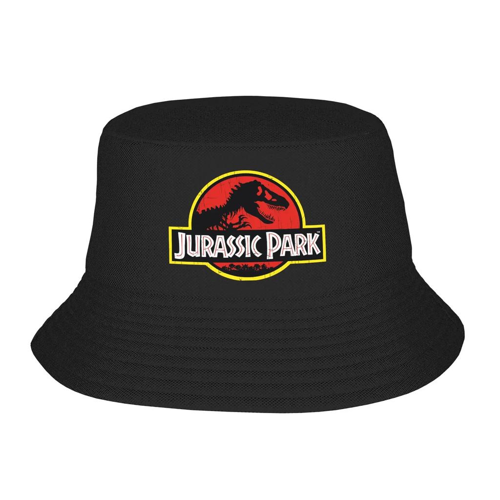 Unisex Bucket Hat Retro Jurassic World Beach wear Lightweight Vacation Fishing Caps Dinosaur Ispoti  Birthday Gifts