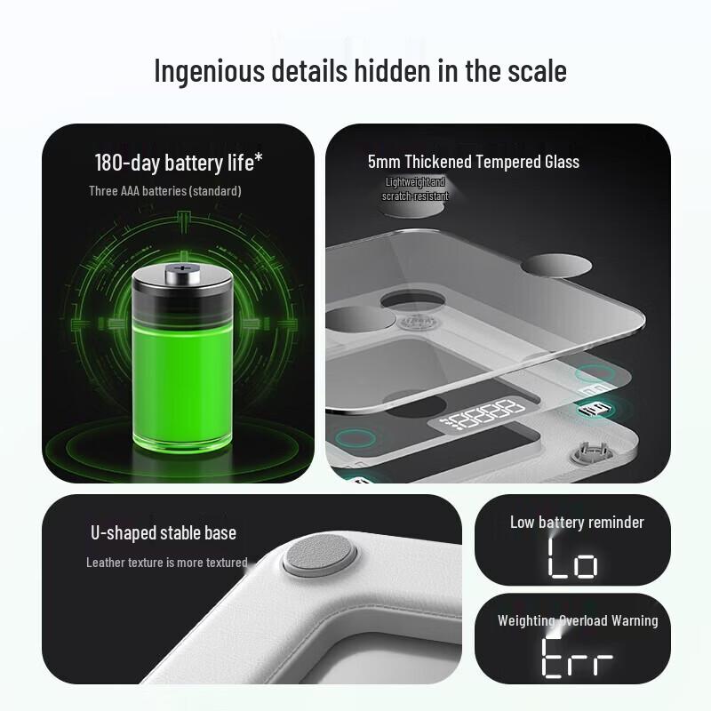 Bear E3 Smart Heart Rate Body Fat Scale (CN version)