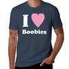 I Heart Boobies Tshirt Casual Light Summer Short Sleeve Top