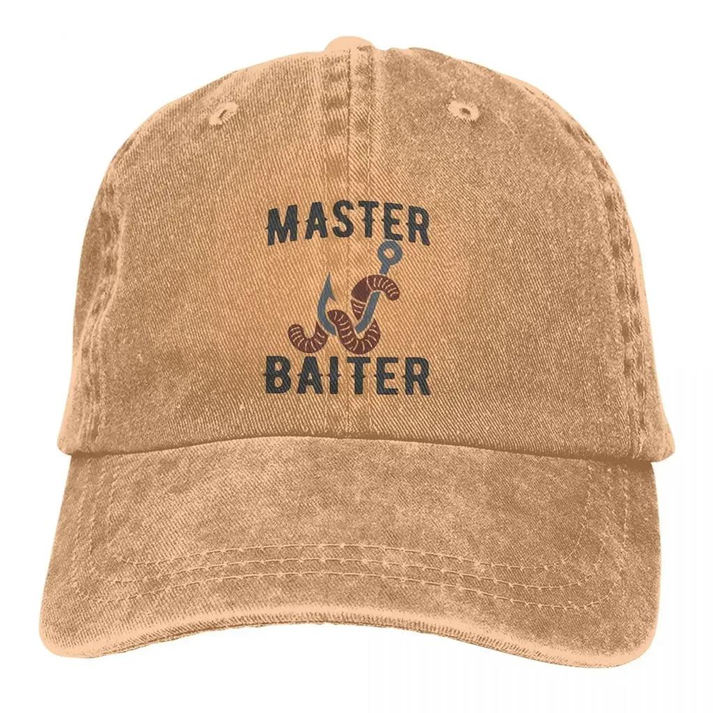 Master Baiter Funny Fisherman Classic Baseball Caps Peaked Cap Sun Shade Hats for Men Women