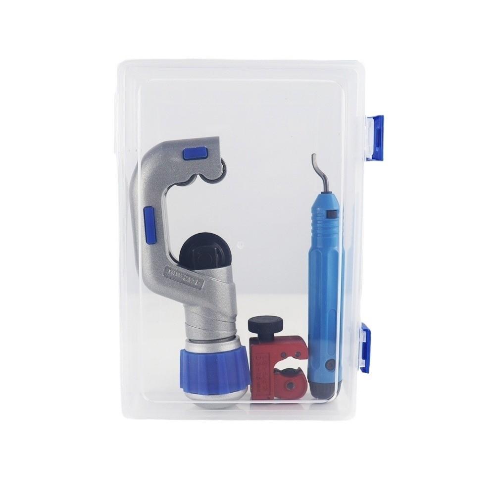 3PCS 3/16in to 2in Pipe Cutter Deburring Set Pipe Cutting Tool  Small Diameter Metal Plastic Tubing