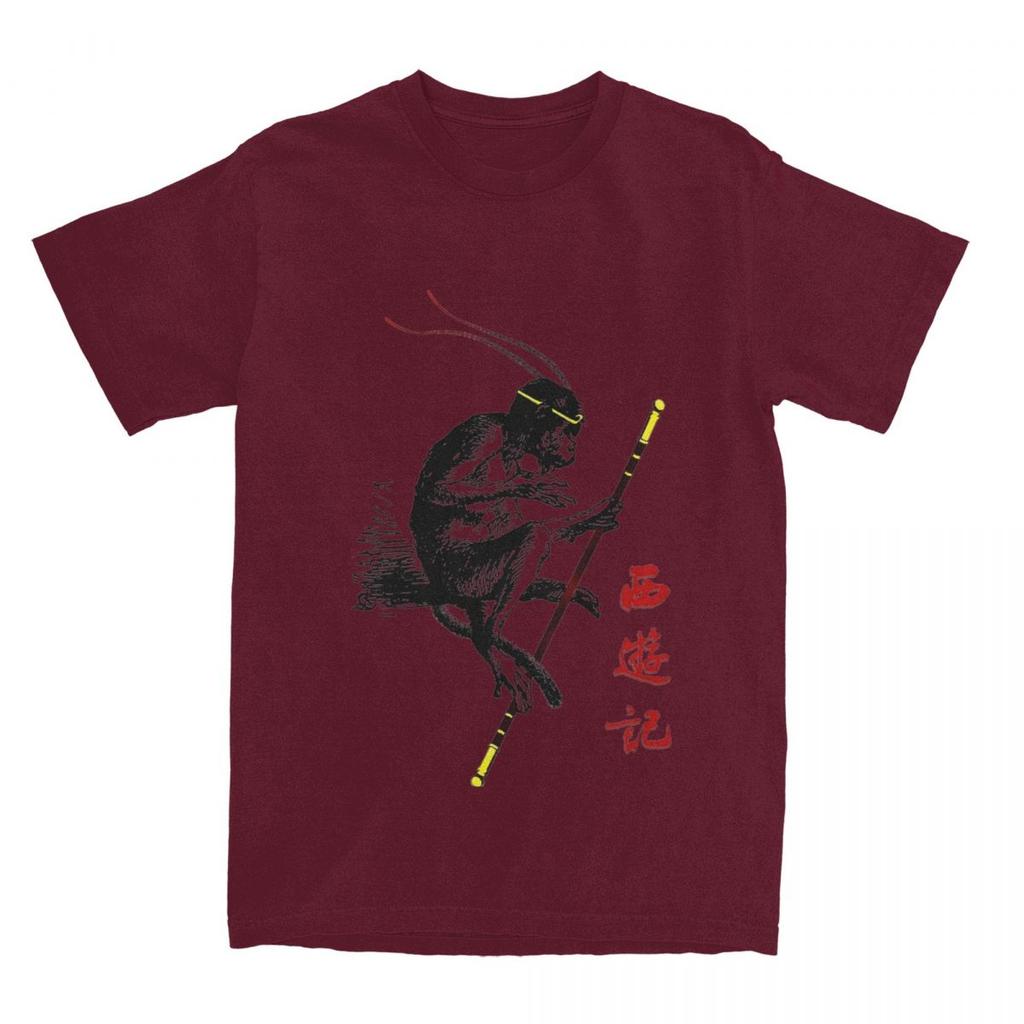 Men T Shirt Black Myth Game T Shirts Hip Hop Journey to the West Summer Tees Y2K Fun Casual Cotton Clothing Birthday Present