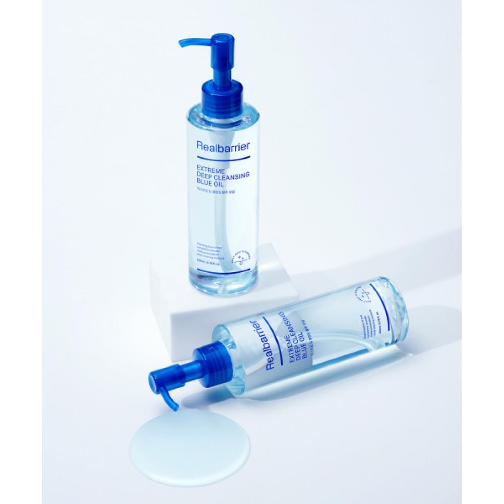 Real Barrier Extreme Deep Cleansing Blue Oil 200mlx 2pcs+ [gift] Blemish Serum 10ml+Extreme Cream 25ml