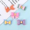 Geometric Cartoon Colorful Resin Ring & Bow Jewelry Accessories for DIY Phone Cases and Hair Clips