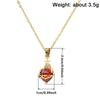 Huitan Orange Red/Green/Blue Heart Cubic Zirconia Pendant Necklace for Women Luxury Trendy Wedding Accessories Elegant Gift 2026