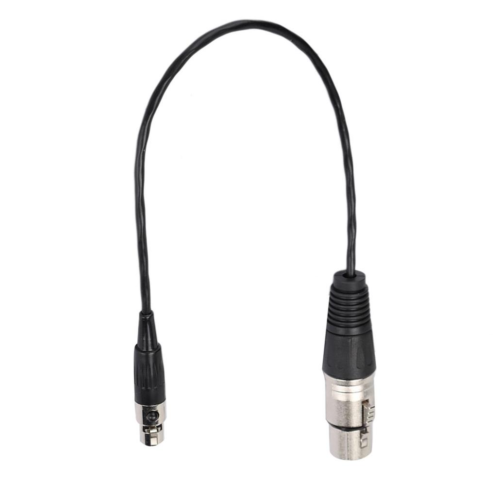 Mini XLR 3pin Female to XLR 3pin Female Audio Cable for Cameras SLRs Standard Microphone Connection