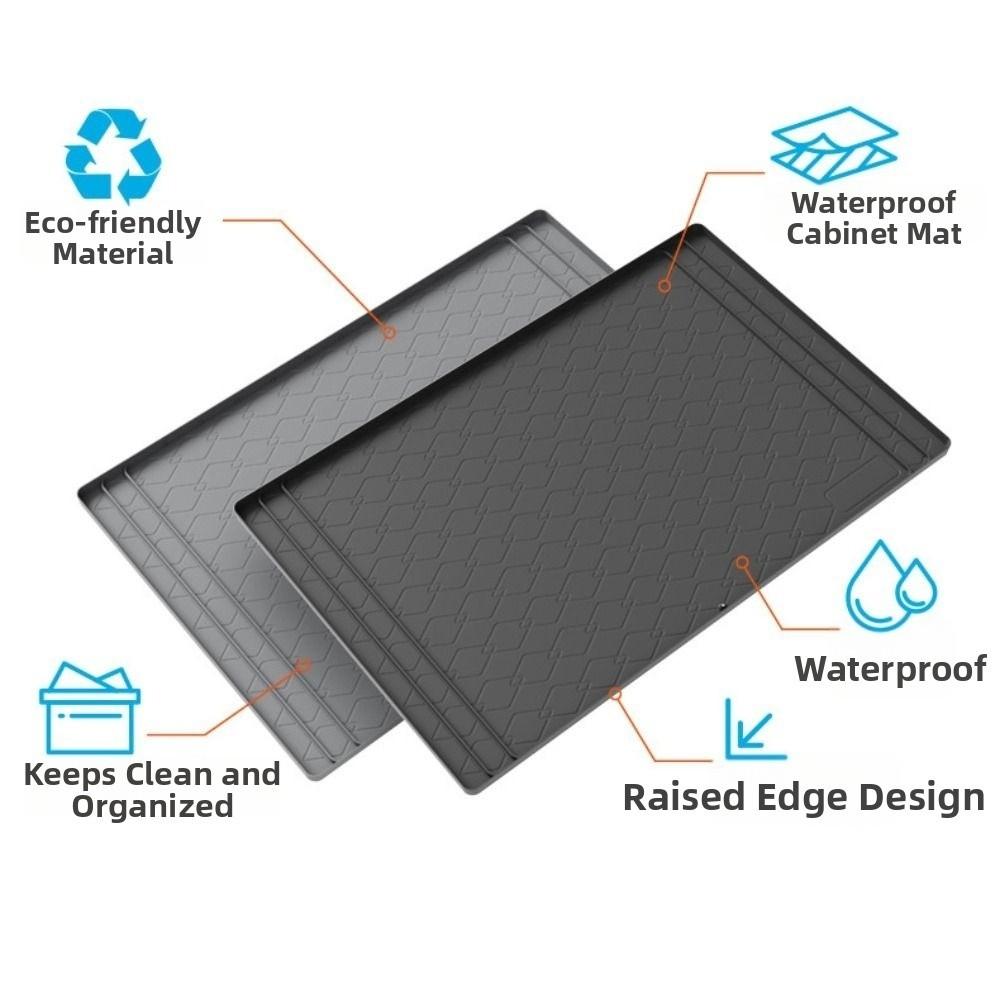 Rectangle Cabinet Protectors Liner Anti-fouling Kitchen Waterproof Mat  Tableware