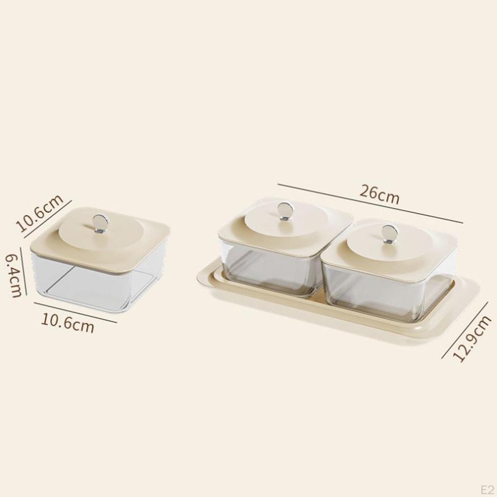 Candy Nut Serving Bowl Divided Dishes Removable Decorative Snack Platter Dried Fruit Tray