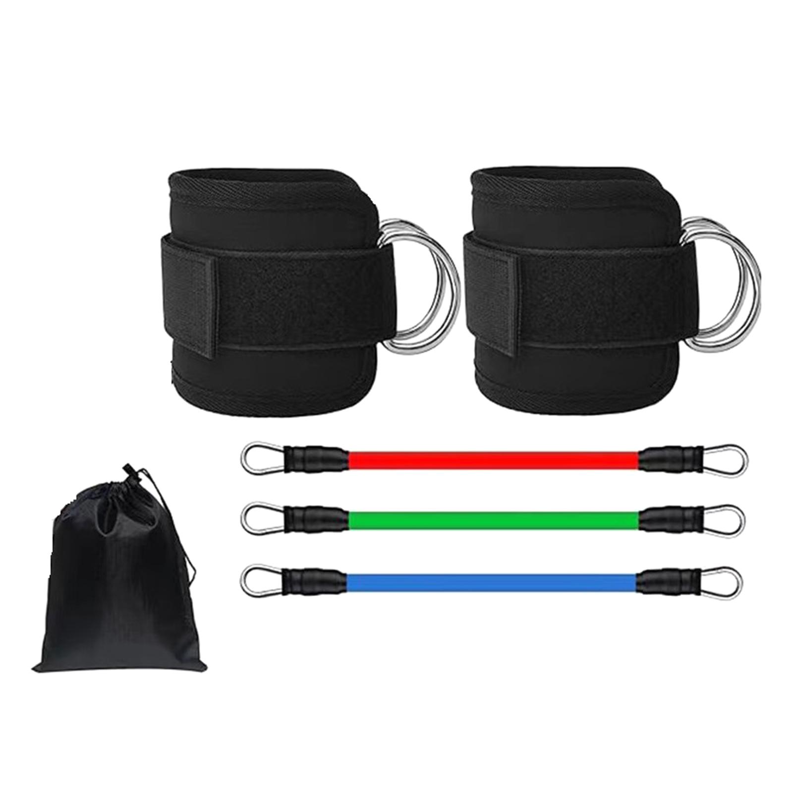 

Ankle Bands for Workout Ankle Resistance Bands with Cuffs Resistance Bands for Leg Training Ankle Strap Exercise Bands чорний