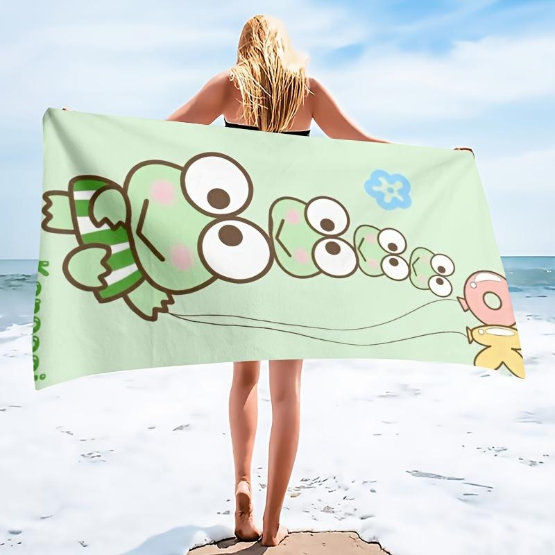1pc Beach Towel | Durable Polyester, Cartoon Characters, Perfect for Summer, Beach, Pool, and Party Decorations, Vibrant Design