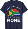 Halb Südafrikanisch ist besser als gar nicht RSA Heritage DNA T-Shirt Südafrikanische Flagge Druck Pride Party T-Shirt Unisex Streetwear
